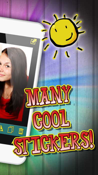 Fun Photo Writer - Decorate Pictures with Funny Captions and Add Cute Stickers Screenshots
