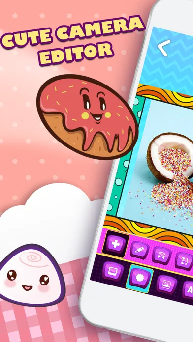 تصاویر Kawaii Photo Stickers Studio – Cute Camera Edit.or with Text on Pic Effects for Picture.s
