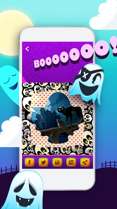 Capturas de pantalla de Quick Text on Photo Editor- Add Cute Stickers and Write Captions in Colorful Ghost Frames