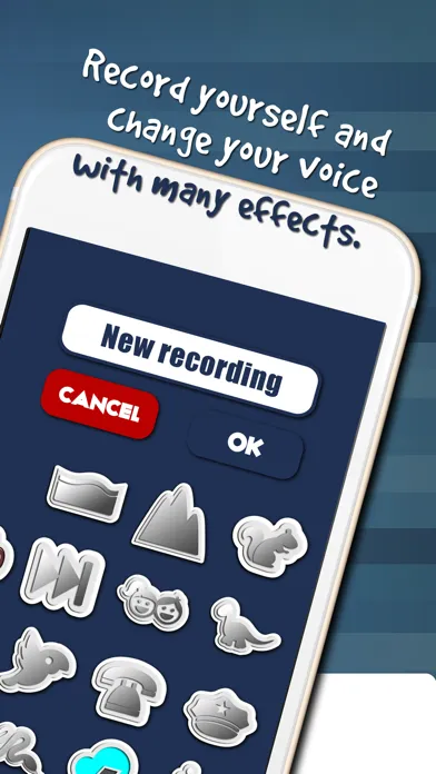 Capturas de pantalla de Creative Voice Changer and Ringtone Maker – Alter Sounds or Songs with Cool Recording Button