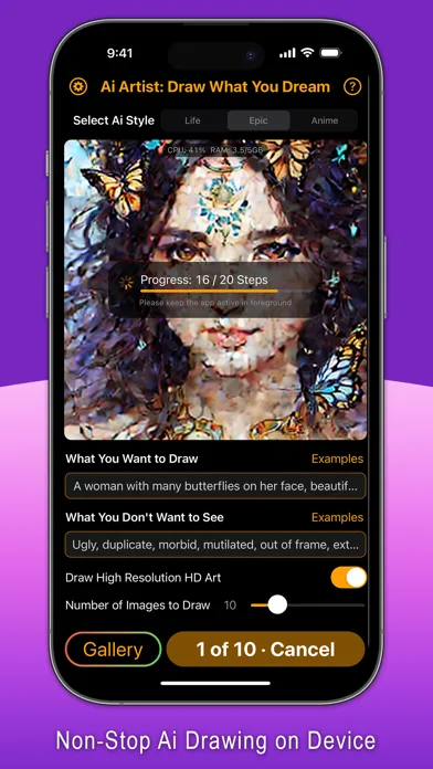 Captures d'écran de Ai Artist: Draw What You Dream