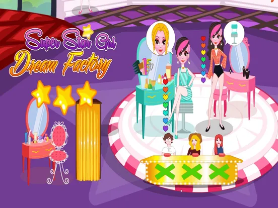 ภาพหน้าจอของ Super star girl dream factory iPad 