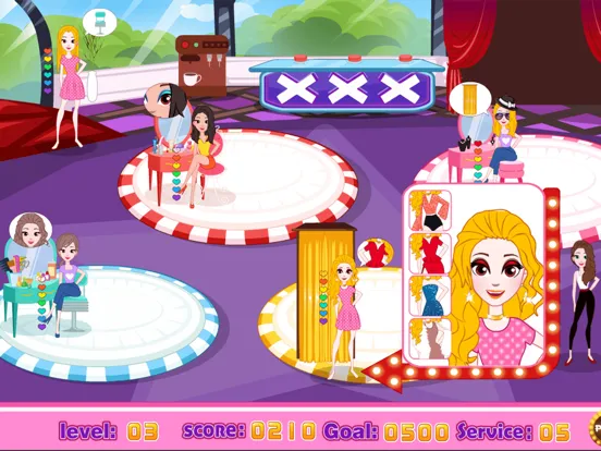 ภาพหน้าจอของ Super star girl dream factory iPad 