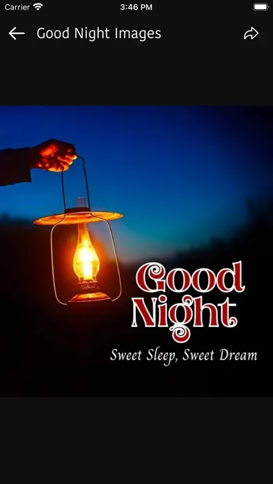 Tangkapan skrin Good Night Love Messages