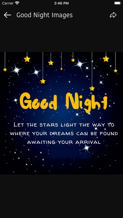 Tangkapan skrin Good Night Love Messages