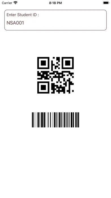 SwipeK12 Student Barcode Ekran Görüntüleri