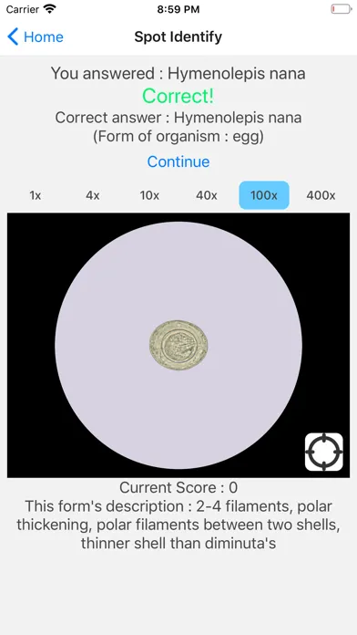 EZParasitology Screenshots