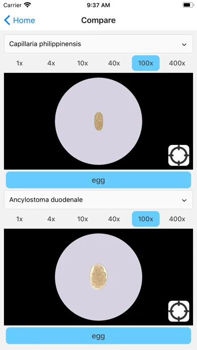 EZParasitology Screenshots