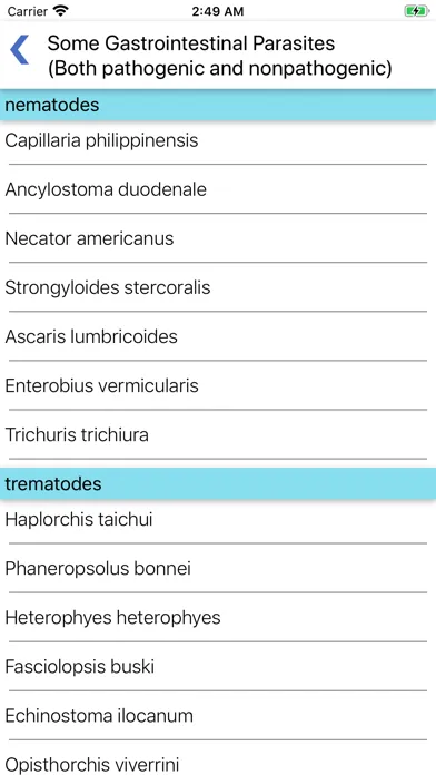 EZParasitology Screenshots