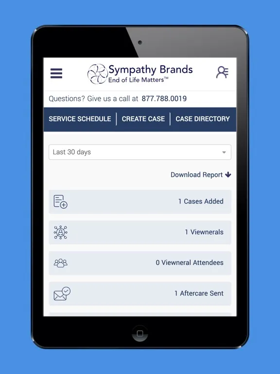 Ảnh chụp màn hình của Sympathy Brands iPad 
