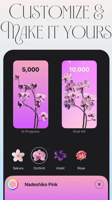 Pedometer Walk Flower 스크린샷