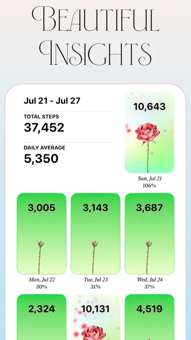 Pedometer Walk Flower 스크린샷