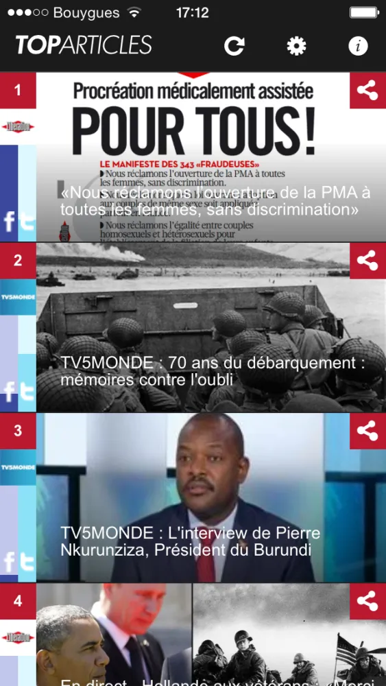 Tangkapan layar Top Articles