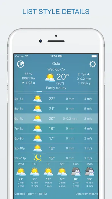 widget weather应用截图