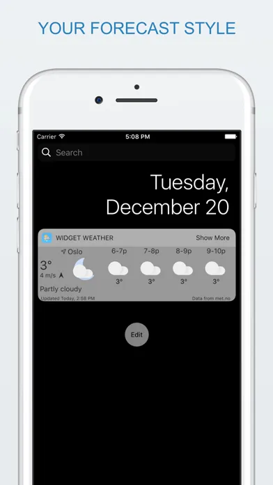 widget weather应用截图