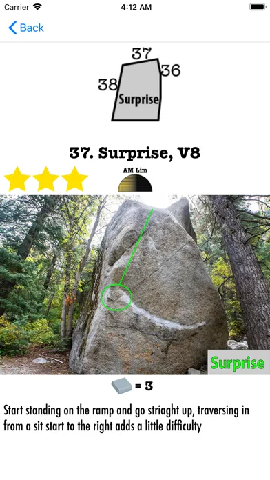 LCC Bouldering Guidebook Lite Screenshots