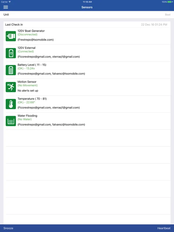 Zrzuty ekranu TSO Fleet Pro iPad 