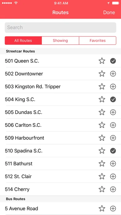 Tangkapan layar TTC Watch for Toronto