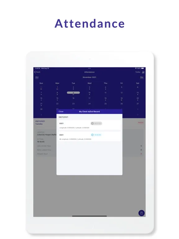 Capturas de tela do Take5 Portal - HRMS ePortal iPad 