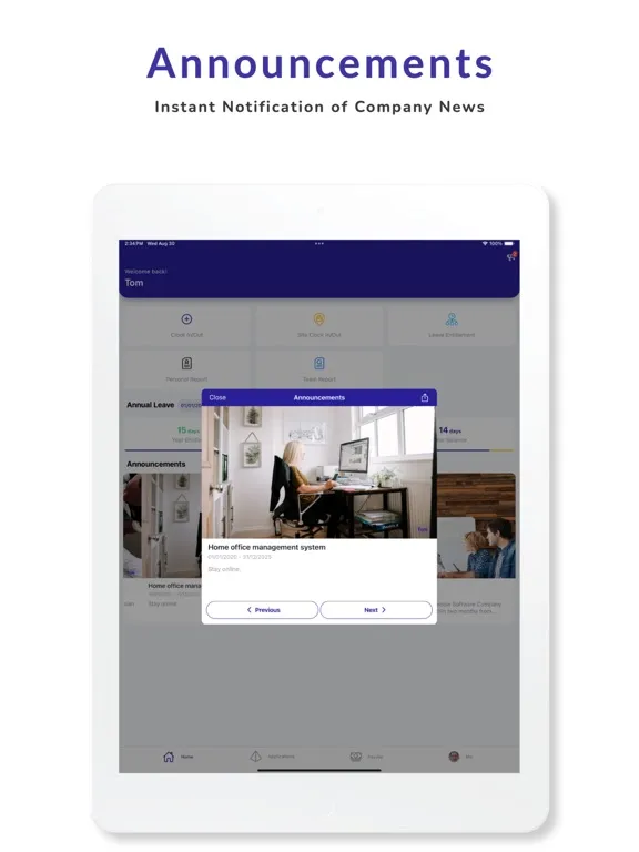 Capturas de tela do Take5 Portal - HRMS ePortal iPad 