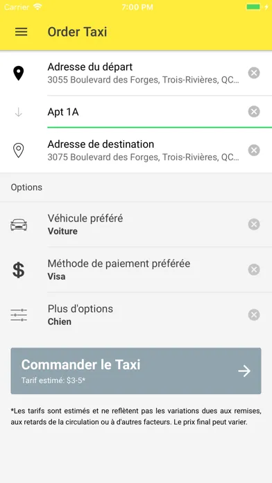 Taxi COOP Trois-Rivieres Screenshots