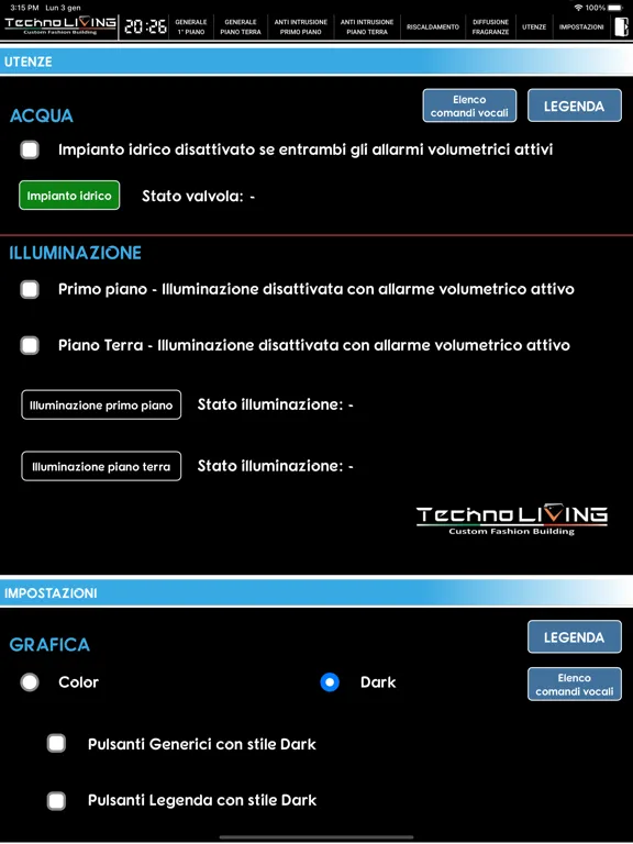 Technoliving Domotic Home iPad  스크린샷