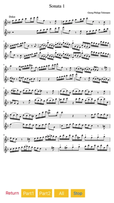 Telemann 6 Recorder Sonatas स्क्रीनशॉट