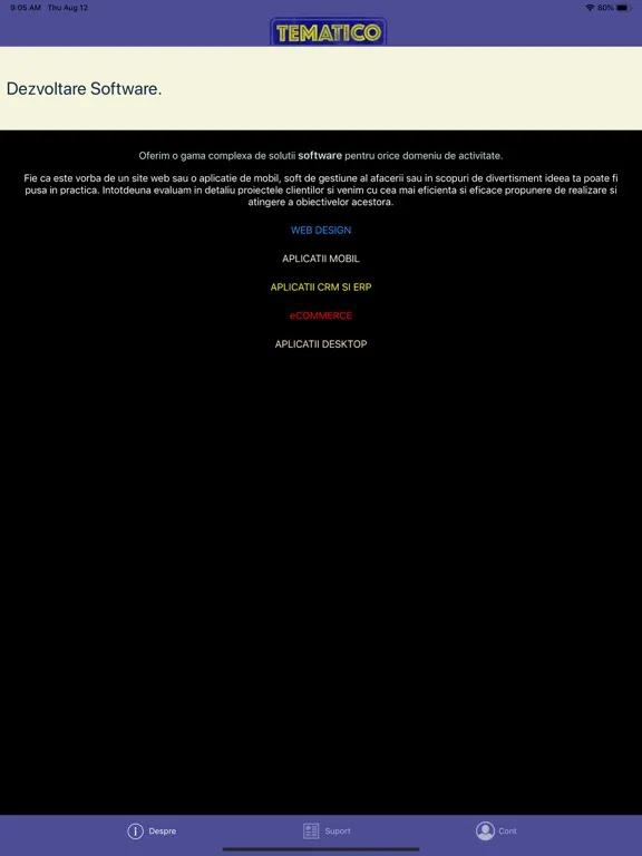 Tematico iPad 应用截图