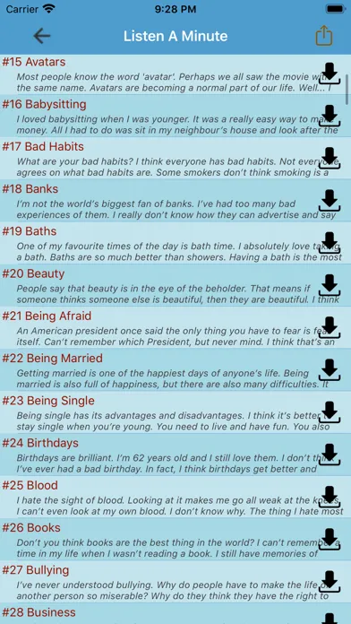 Zrzuty ekranu Learn English By Listening +