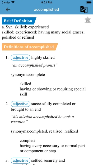Zrzuty ekranu 4000 TOEIC Vocabulary