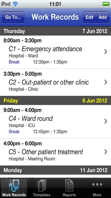 Medic's TimeManager应用截图
