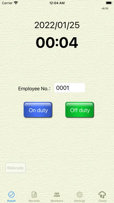 Capturas de tela do TimeRecorder S (phone)