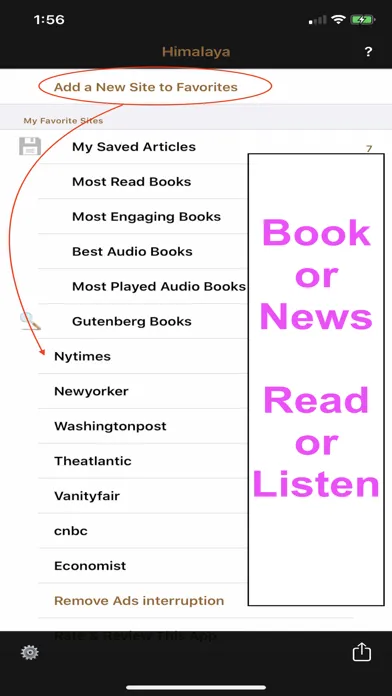 Himalaya Reader Screenshots