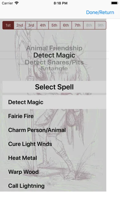Screenshot di Character Gen for 1st Ed DnD