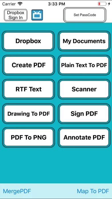 Capturas de tela do PDF Professional Tools