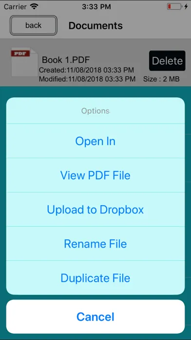 Capturas de tela do PDF Professional Tools