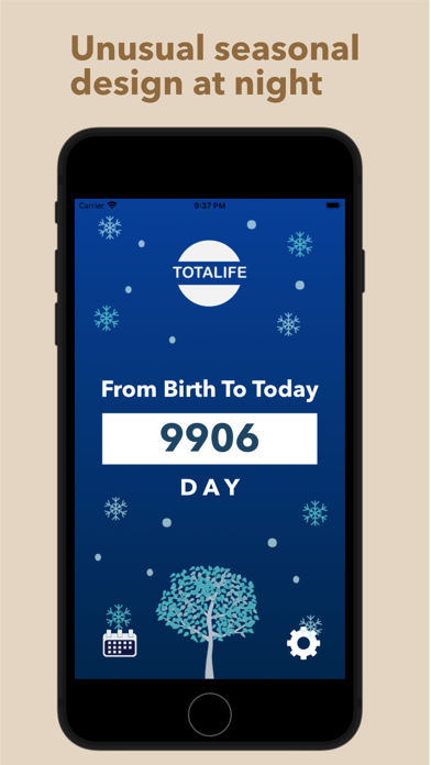 ภาพหน้าจอของ Days since birth - TOTAL_LIFE