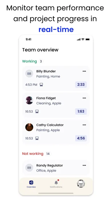 ภาพหน้าจอของ Hours - Time tracking