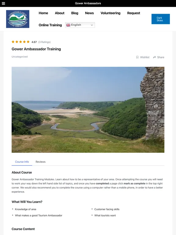 Capturas de tela do Tourism Swansea Bay iPad 
