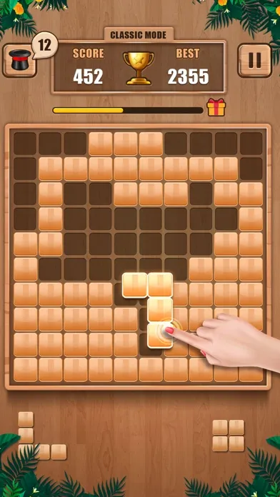 Wooden 100 Block Puzzle Game应用截图