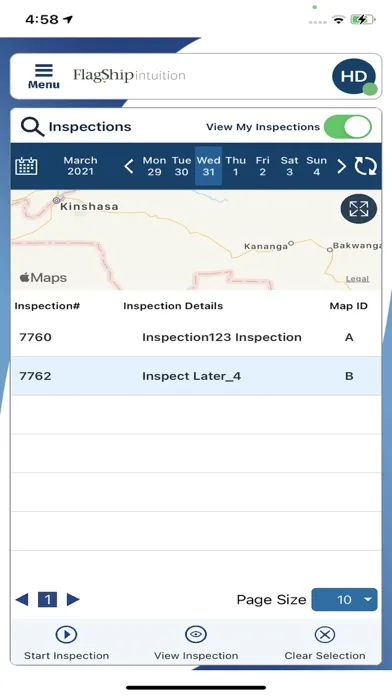Flagship Inspect Screenshots