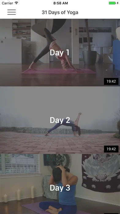 Capturas de pantalla de 31 Days of Yoga