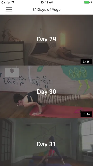 Capturas de pantalla de 31 Days of Yoga