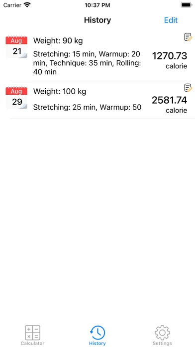 BJJ Calculator - Calories Burn Screenshots