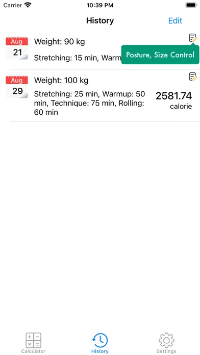 BJJ Calculator - Calories Burn Screenshots