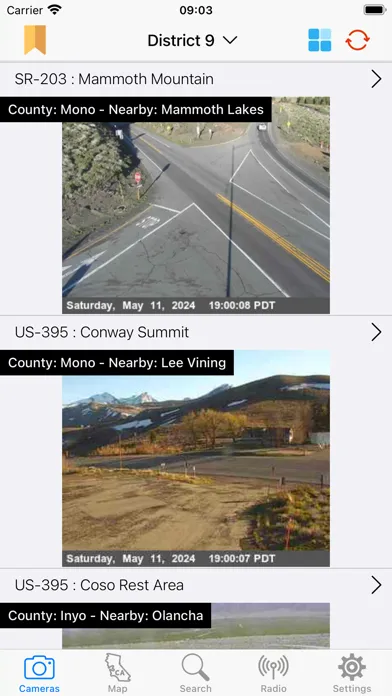 Screenshot di Live Traffic Cameras in CA