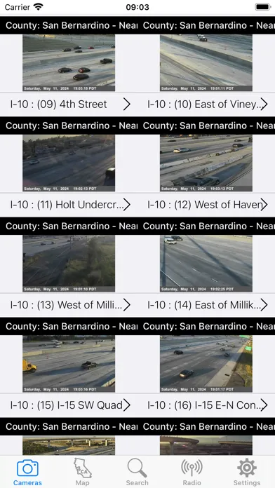 Screenshot di Live Traffic Cameras in CA