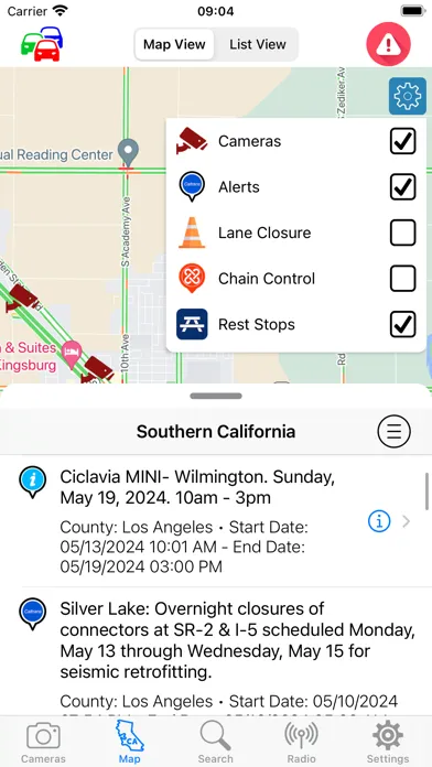 Screenshot di Live Traffic Cameras in CA