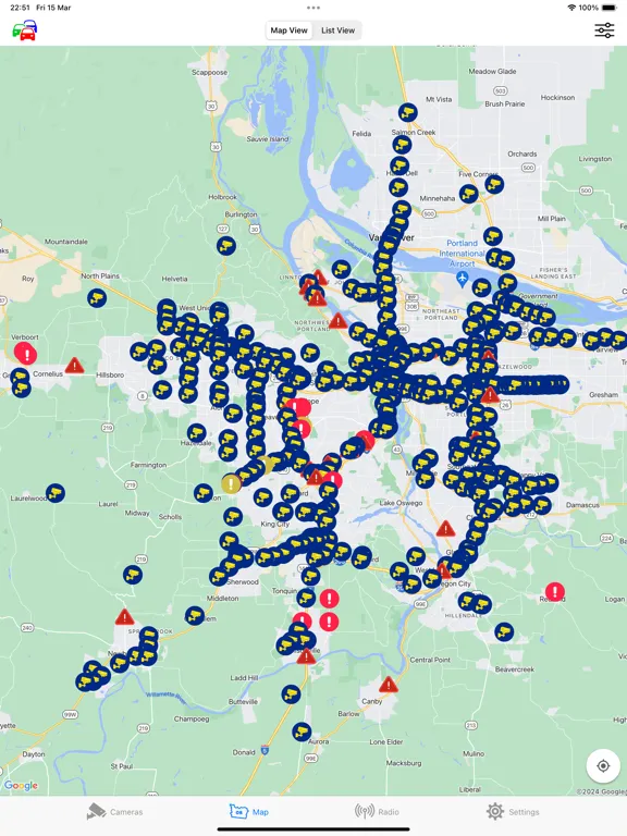 Oregon Road and Traffic Cams iPad  스크린샷