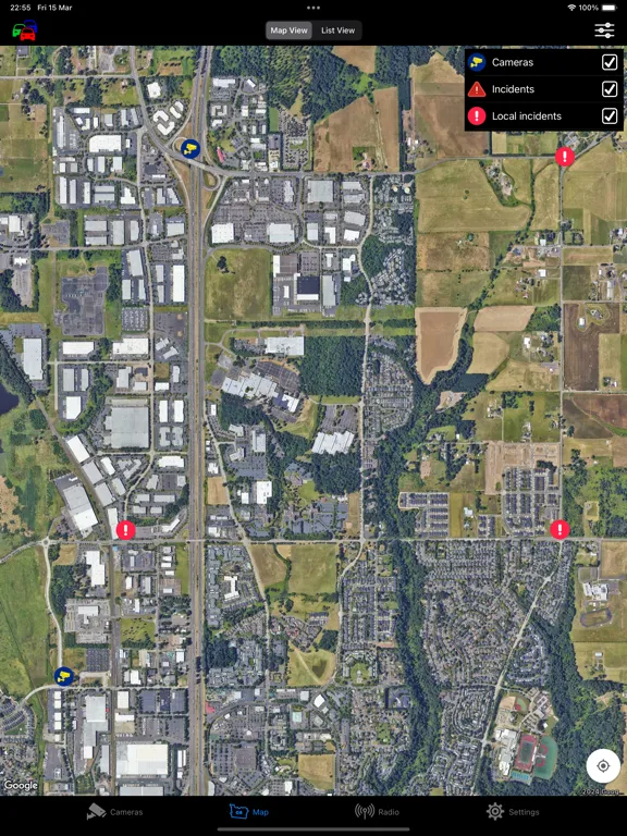 Oregon Road and Traffic Cams iPad  스크린샷